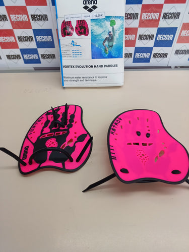 arena Vortex Tablas de Natación, Accesorio de Entrenamiento para Piscina, Palas de Piscina con Correas Ajustables, Sin PVC